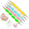 Goliton Nail Art Design Dotting Painting Drawing Polish Brush Pen Dotting Tools Set for Nail Art, Embossing Stylus for Painting (5PCS)