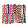 Braided Hair Scrunchies Elastic Ties 50pcs Hair Ropes Rubber Bands Ponytail Holders Hair Accessories (Mixed Colors)