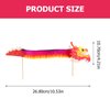 ARTIBETTER 4 Sets of Chinese Paper Dragon Pick New Year Dragon Garland Banner DIY Paper Dragon Pull String Puppet Vintage Toy for Kids DIY 3D Paper Chinese Dragon 2022 Spring Festival Party Supplies