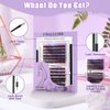 DIY Lash Extension Kit with Lash Bond and Seal Lash Tweezers, 240PCS 30D+40D Multilayered Cluster Lash Clusters, Reusable Fluffy Individual Lashes Cluster