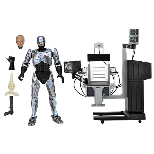 NECA 7-Inch Ultimate Battle-Damaged Robocop Scale Action Figure with Chair