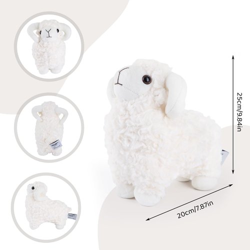 DREAMIFY Adorable Lamb Plush Toy - 9.84'' Sheep Stuffed Animals - Stuffed Lamb Plush Toys - Fluffy Goat Doll Decorations for Gifts