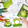 ANGOLIO 24Pcs Frog Mushroom Coloring Book Bulk for Kids Kawaii Frog Activity Book Cartoon Animals DIY Art Booklet for Kid Birthday Party Gift Goodie Bags Filler School Prize