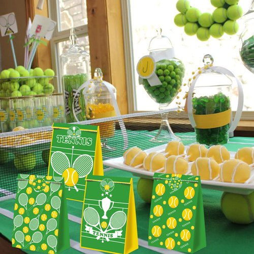 24Pcs Tennis Gift Bag Tennis Party Favors Tennis Theme Party Supplies Tennis Party Decorations Tennis Birthday Party Supplies Tennis Ball Goodie Bags