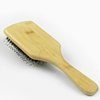 Boar Bristle HairBrush Combetter, Natural Wooden Paddle Brush Detangler Shine Smoothing Hair for Women Men Kids Curly Long Fine Dry Hair with Gift Box