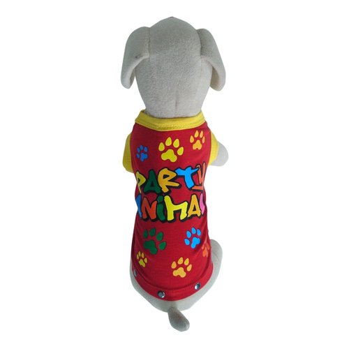 UP Collection Party Animal Tank Top for Dogs, Red, XX-Small