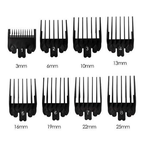 Duehut 8 PCS Professional Hair Clipper Combs Guides Professional Hair Cut Clippers Tool Hair clipper guide combs hair cutting guides for Precise Hair Cutting and Trim Length