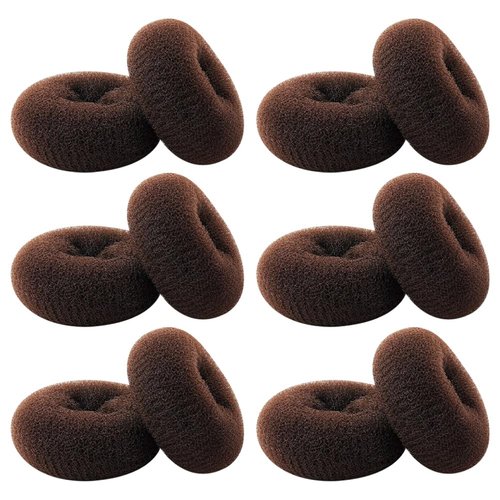 12 Pcs Hair Bun Maker Donut Hair Donuts for Buns Hair Bun Shaper Sock Bun Hair Maker Doughnut Hair Accessories Hair Crown Tool for Women Girls 9cm