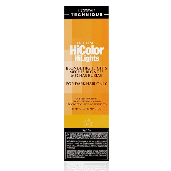 L'Oréal Technique HiColor Blonde HiLights Permanent Hair Color for Dark Hair | Intense Blonde Highlights | No Pre-Lightening Required | No-Drip Creme | Quick Processing Time | Ash Blonde