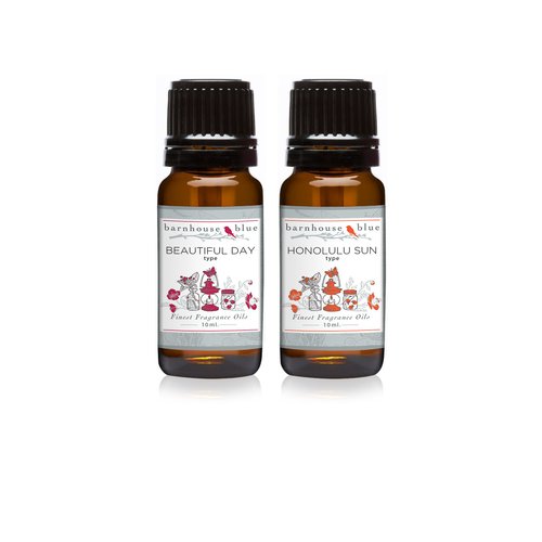 Pair (2) - Barnhouse Blue - Beautiful Day Type & Honolulu Sun Type - Premium Fragrance Oil Pair - 10ml