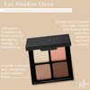 Glo Skin Beauty Eye Shadow Quad | Four Expertly Matched Shades for A Custom Eye Statement, (Bon Voyage)