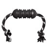 Kong Extreme Dental w/Rope Dog Toy - for Dental Care - Stuffable Chew Toy - Provides Chewing Outlet - Cleans Teeth & Gums - Made with KONG's Most Durable Natural Rubber - for Medium Dogs