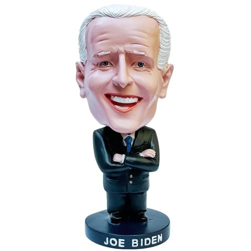 SUNSPARK BobbleToons 5-Inch Joe Biden Bobblehead – Political Satire Cartoon Collectible Figure, Fun Desk Decor, Realistic Miniature, Ideal Gift for Political Enthusiasts, Durable Resin Build