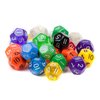 25 Pack of Random D12 Polyhedral Dice in Multiple Colors by Wiz Dice