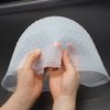 Half Arc Holes Highlighting Cap Reusable Highlight Cap Silicon Prehole Hair Highlighting Cap Thick Hair Cap for Highlights DIY Dyeing Color Highlight Cap with Hook