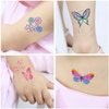 Leesgel 24 Sheets Butterfly Glitter Temporary Tattoos for Party, Butterfly Birthday Decorations Supplies for Girls, Kids Fake Tattoos Birthday Surprise Butterfly Party Decorations Favors
