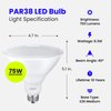 Feit Electric LED PAR38 Bulbs, 75W Equivalent, Non Dimmable, 5000k Daylight, 750 Lumens, 10 Year Lifetime, E26 Base, PAR38 Flood Lights, CRI 90, Damp Rated, 4 Pack, PAR38/950CA10K/MP/4