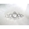 Generic Long silver metal celtic viking nordic metal filigree hair clip barrette