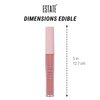 Estate Cosmetics Wet Matte – Long Lasting Liquid Lipstick– 3.1 g (0.1 oz) (Edible)