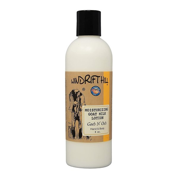 Windrift Hill Goats N' Oats Moisturizing Goat Milk Hand & Body Lotion 8 Ounce Bottle