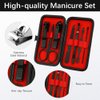 Manicure Set, Stocking Stuffers for Men Women, Nail Clipper Set 7 in 1 Manicure Kit Stainless Steel Nail Clipper Kit Pedicure Kit Grooming Kit with Christmas Box for Men Husband Boyfriend Women Travel