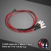 OGRC 4Pcs RC LED Lights Kit Accessories RC Headlights/Taillight Kit Accessories for 1/10 1/8 Modes for Traxxas HSP Redcat RC4WD Tamiya ARRMA Axial SCX10 D90 HPI HSP RC Car（2 White+2 Red）