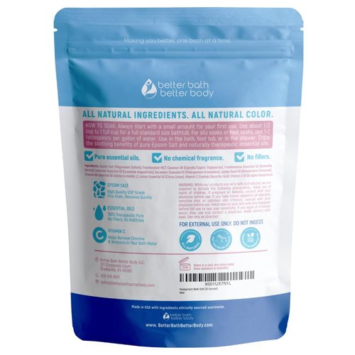 Postpartum Sitz Bath Soak (2 Lbs) Postpartum Care for New Moms Bath Salt with Essential Oils in Easy Press-Lock BPA-Free Pouch Made with Natural Ingredients Made in USA