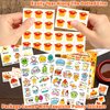 MonEnfance Thanksgiving Bingo Cards, 24 Players Cute Thanksgiving Bingo Game for Kids Adults Famliy Party Game Supplies for Classroom Shool Fall Festival