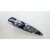 Generic Marbled effect multi-color alligator hair clip barrette (Primary color: Black/gray), 1 Count (Pack of 1)