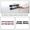 Auto Exterior Door Handle Protective Trim Cover Compatible with Toyota Tundra/Sequoia 2022-2024 Aunginsy Car Front Rear Outside Door Handle Outer Trim Cover Protector Decoration Covers ABS Accessories