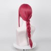 Aicos Anime Long Pink Red Cosplay Braids Wigs for Women Long Wigs Cosplay + Free Cap