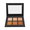 Mesvol 6 Color Contour Powder Kit Foundation Palette Contouring Makeup Kit Highlight Dramatically Sculpt Enhance Features (Deep)