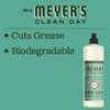 MRS. MEYER'S CLEAN DAY Liquid Dish Soap, Biodegradable Formula, Basil, 16 fl. oz