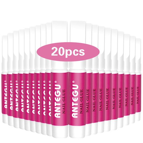20 pcs Nail Glue for Acrylic Nails, Professional Long Lasting Professional Nail Tip Glue for Press on Nails,Adhesive Super Bond for Acrylic Nails Tips