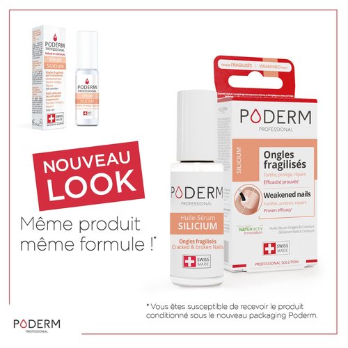PODERM – NAIL STRENGTHENER FOR DAMAGED NAILS – 100% Natural Ingredients – VEGAN - Professional Nail Care : Fortifies, Protects, and Repairs Weak Nails - Nail Strengthener and Protector – Swiss Made