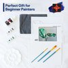 Painting4Real DIY Painting Class Kit for Adults: Learn to Paint This Monstera with Video Tutorials – How to Paint with Acrylics – Painting & Art Supplies – 9 Piece Acrylic Paint Set