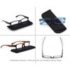 MODFANS 4 Pack Plastic Frame Spring Hinges Reading Glasses Vintage Quality Comfort for Men and Women +2.00