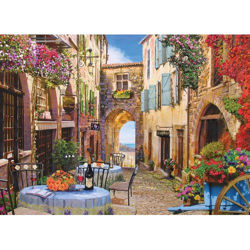 Cobble Hill 1000 Piece Puzzle - French Village - Sample Poster Included
