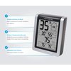 AcuRite 00613 Digital Hygrometer & Indoor Thermometer Pre-Calibrated Humidity Gauge, 3" H x 2.5" W x 1.3" D, Black
