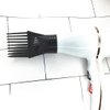 Black Universal Hair Styling Comb Nozzle - Plastic Hairdressing Blow Attachment for Straightening, Detangling Fine, Curly, and Natural Hair