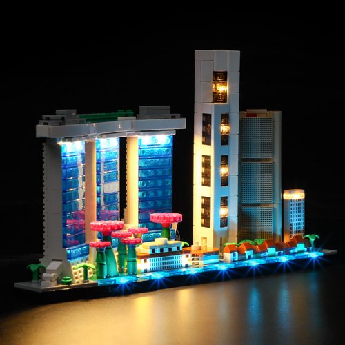 LIGHTAILING Led Light for Lego 21057 Architecture Singapore Building Blocks Model - NOT Included The Model Set