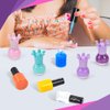 Tacobear Kids Nail Polish Set for Girls Nail Art Kit with Nail Dryer, Storage Desk, Nail Polish, Nail Pen, Fake Nail, Glitter Powder, Separator, Sticker, Spa Toys Birthday Gifts for Girls Age 6 7 8-12