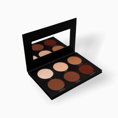 MUBA COSMETICS “Universal” Contour Palette Face Makeup Kit - Contour Powder, Face Palette - Contour Kit with 6 Different Shades - Make Up Palettes for Women