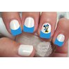Blue Polka Dot French Tips and Nail Art Decals