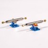 RACOFSB Fingerboard Trucks with Upgraded Urethane Bushings and Pivot Cup,34mm 32mm Width,Normal Kingpin (Blue, 34mm)