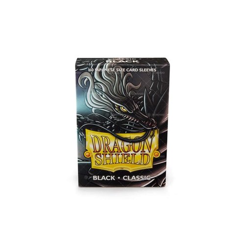 Arcane Tinmen Dragon Shield Japanese Size Card Sleeves – Black 60CT – Card Sleeves are Smooth & Tough – Compatible with Pokemon, Yugioh, and More,AT-10602