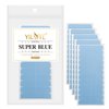 YILITE 60Pieces Hair Extensions Tape, Bule Tape in Tape Replacement 4X0.8cm Tape for Tape in Hair Extensions, Tape for Hair Extensions Adhesive (60Pieces Blue)