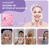 Spa Headband for Washing Face Spa Makeup Headband Bubble headband Skincare Face Make Up headband Non Slip Hair Band for Women Girls Skincare Makeup Remover SPA Headband and Wristband Set Purple