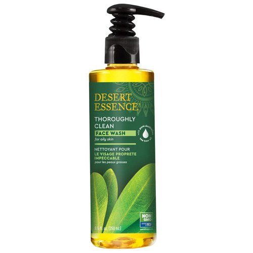 Desert Essence Thoroughly Clean Face Wash, 8.5 Fl Oz Bottle
