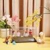 OLYCRAFT Clear Plastic Display Case 7x3.5x4 Inch Display Stand Box Self-Assembl Display Case with Black Base Dust Proof Protection Showcase for Collection Bricks Blocks Models
